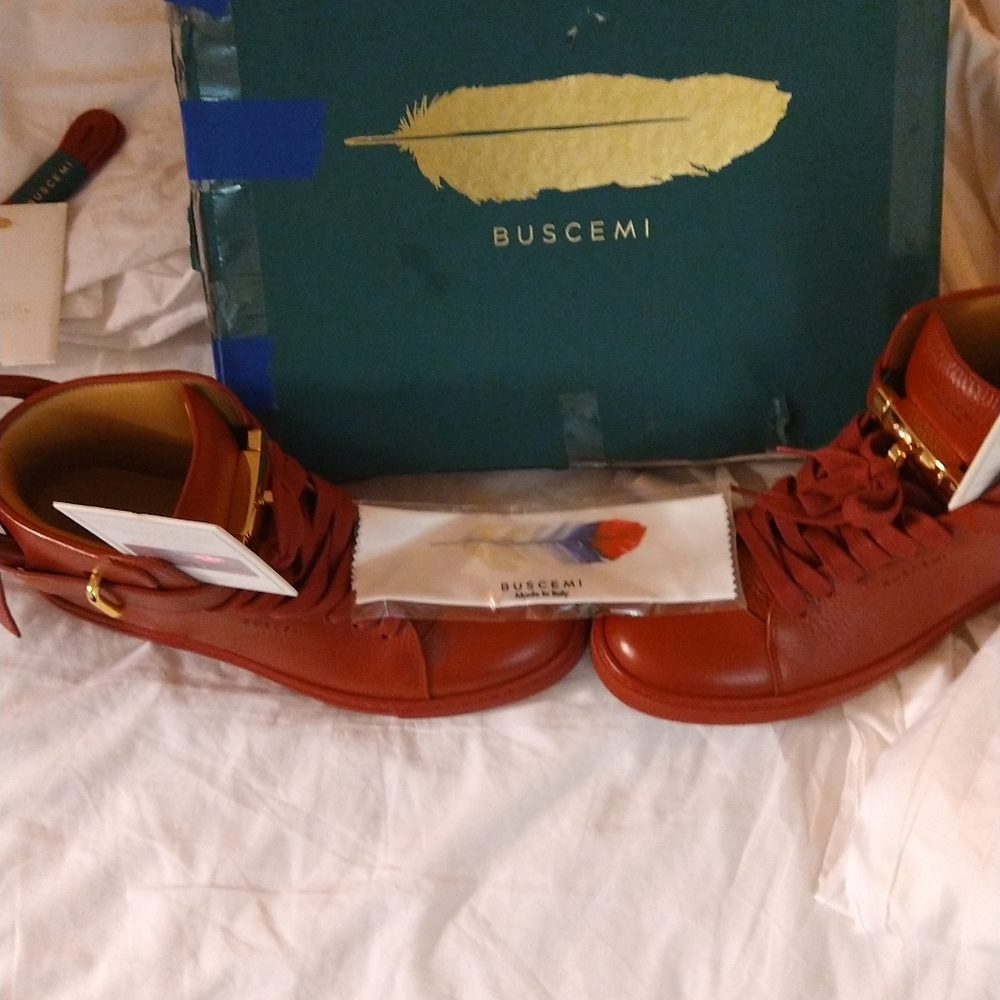 Footwear Buscemi Sneaker Boots Burgundy 10'1/2 size